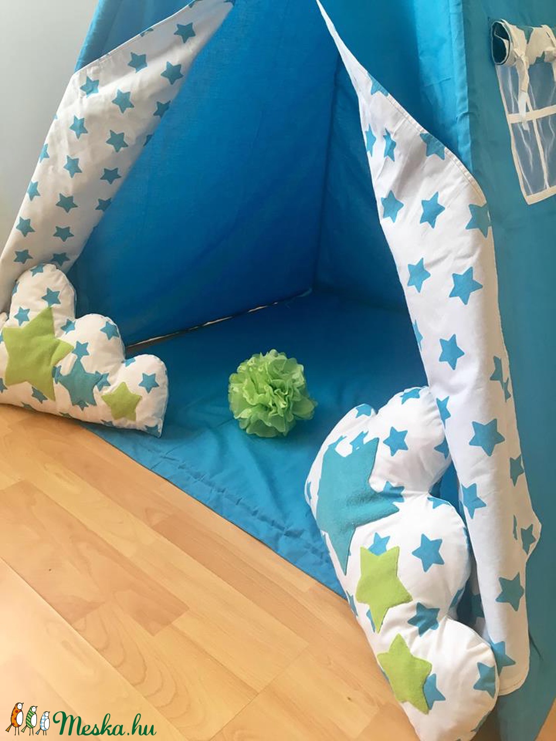 Türkiz csillag indián sátor - Tipi -  - Meska.hu