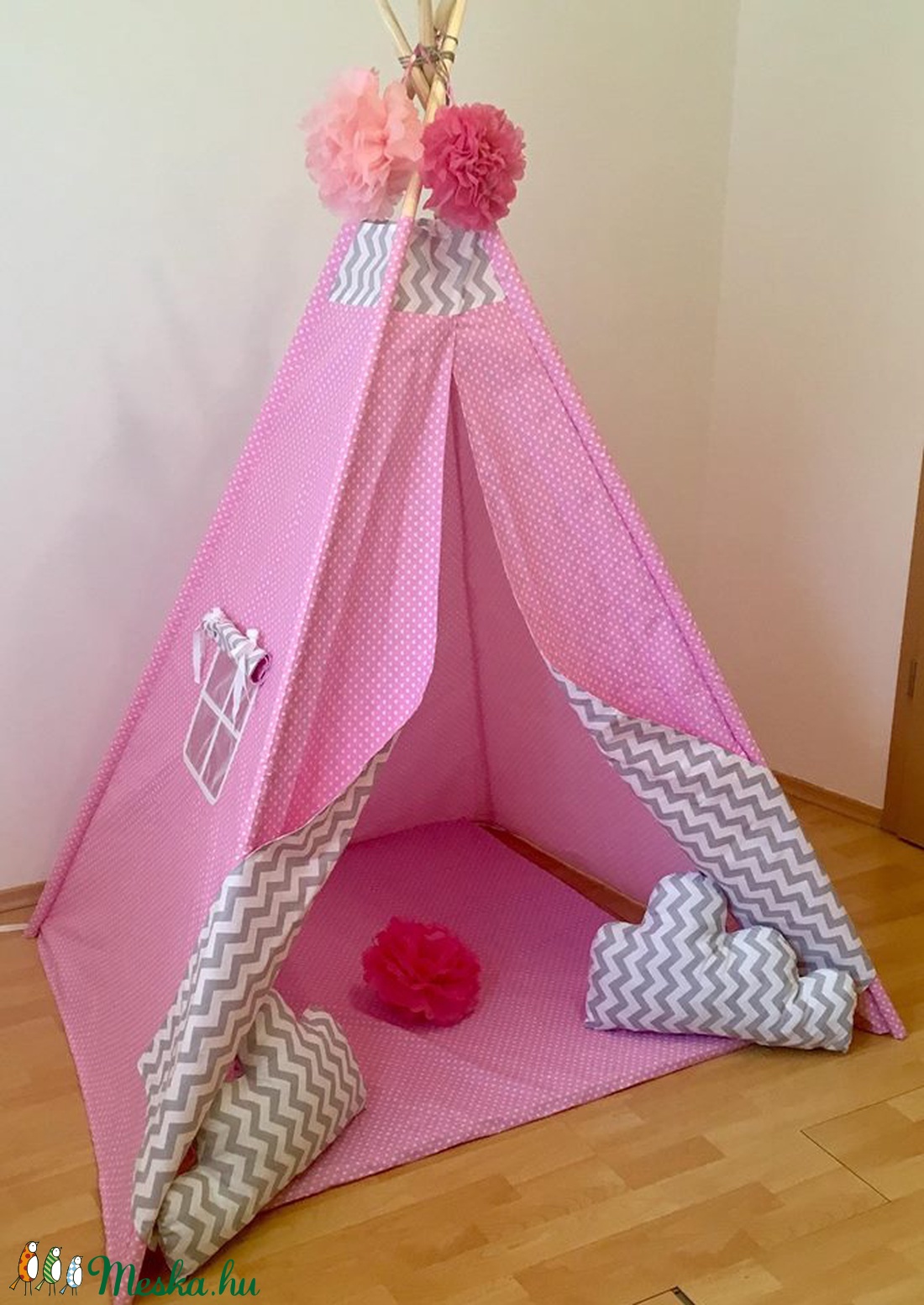 Rózsaszín álom indián sátor - Tipi - - Meska.hu Rózsaszín álom indián sátor - Tipi - - Meska.hu