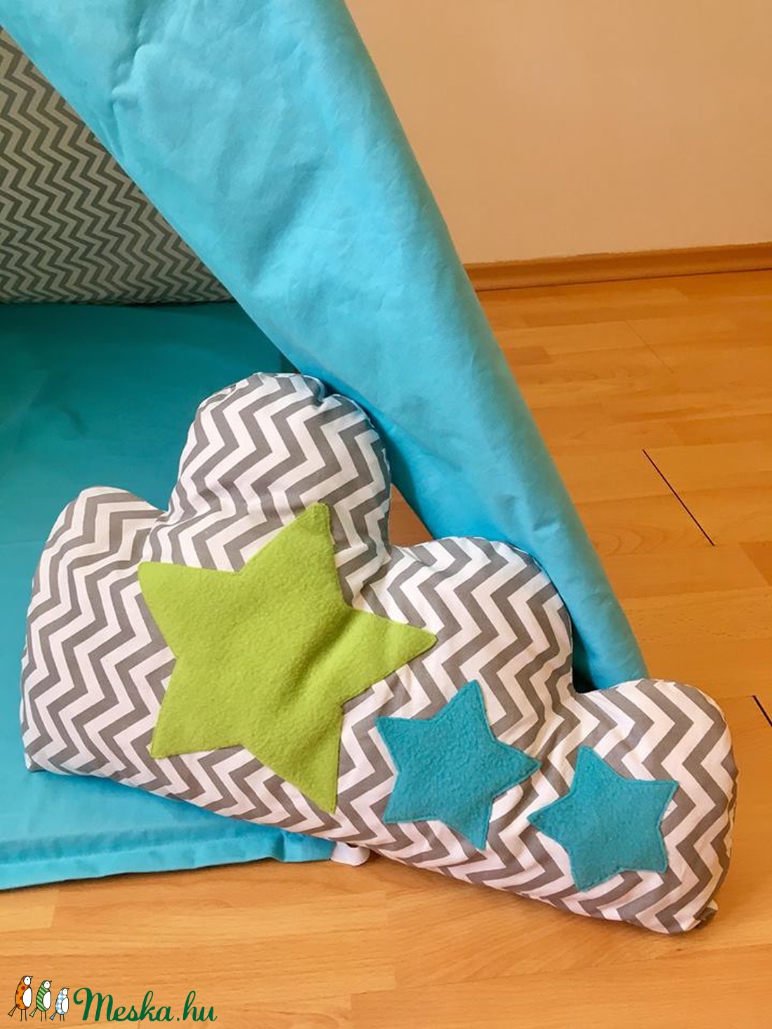 Szürke cikkcakk indián sátor - Tipi -  - Meska.hu
