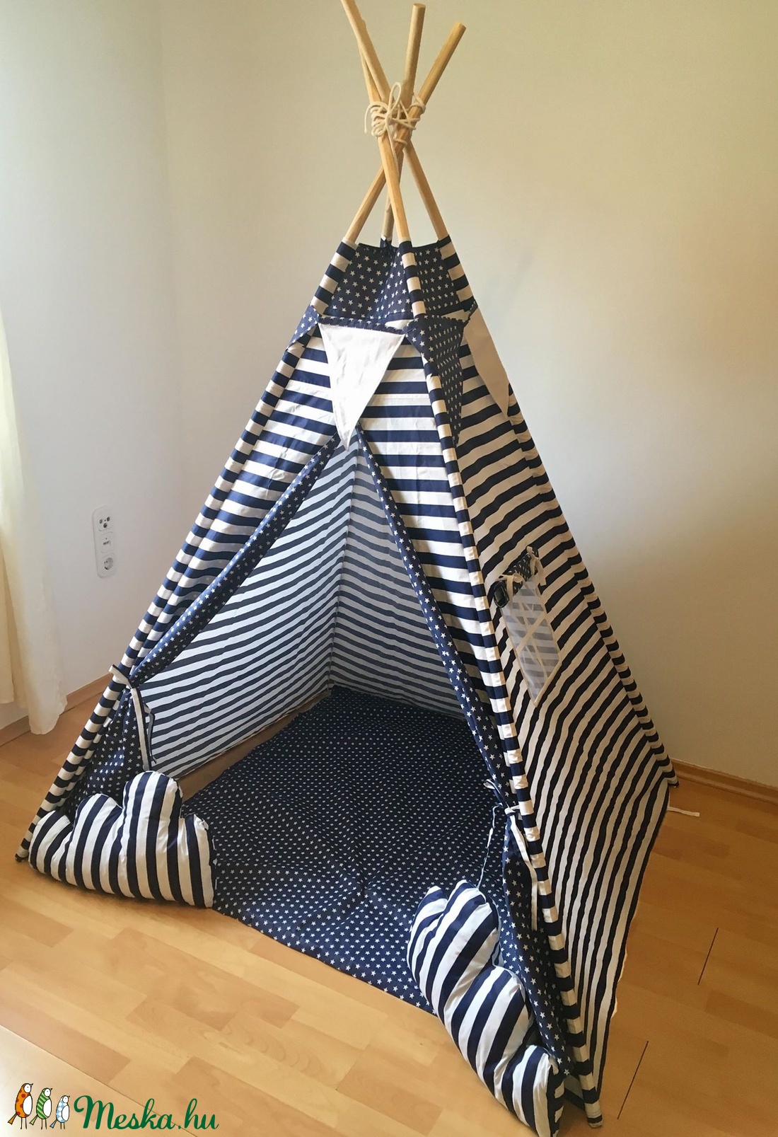 Csíkos Matróz  indián sátor - Tipi -  - Meska.hu
