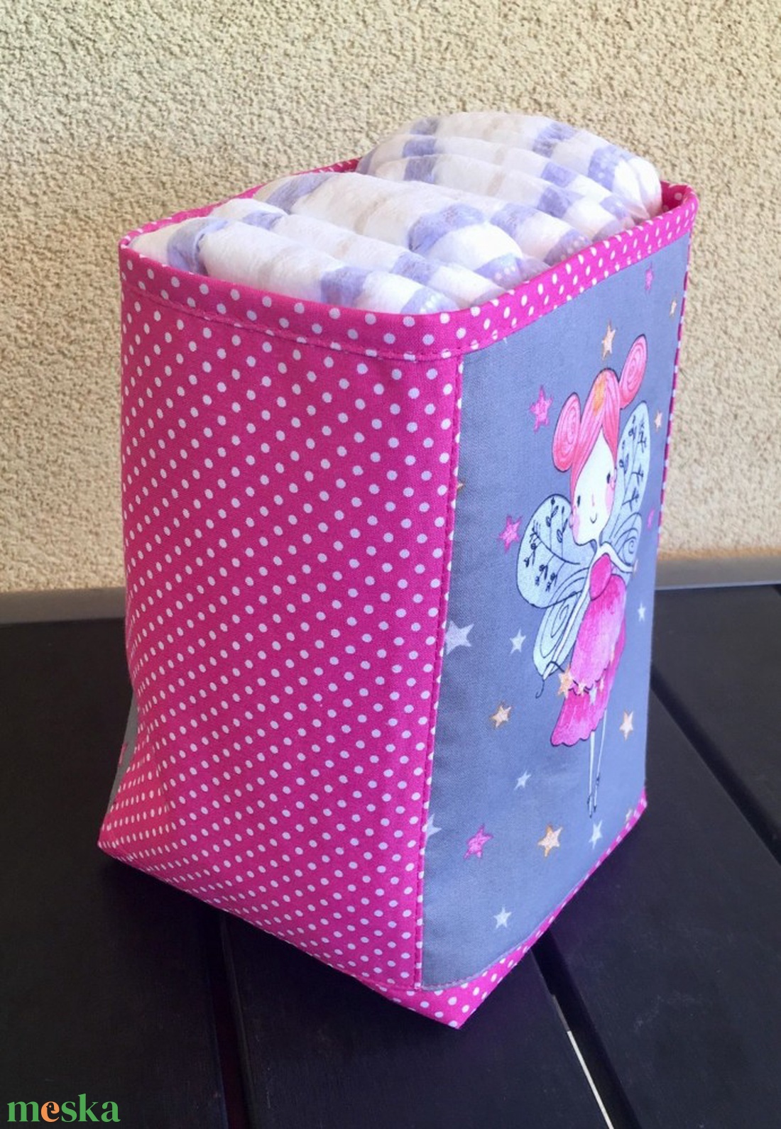 Pink tündér- Asztali tároló, pelenkatartó babaszobába - otthon & életmód - babaszoba, gyerekszoba - játéktároló - Meska.hu Pink tündér- Asztali tároló, pelenkatartó babaszobába - otthon & életmód - babaszoba, gyerekszoba - játéktároló - Meska.hu