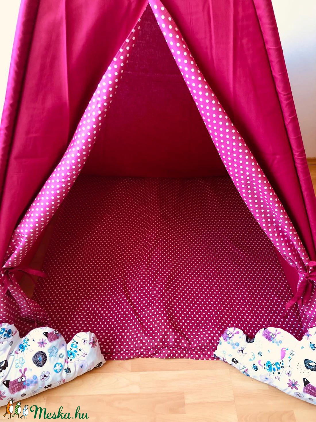 Pink kutyás indián sátor  - játék & sport - szerepjáték - Meska.hu