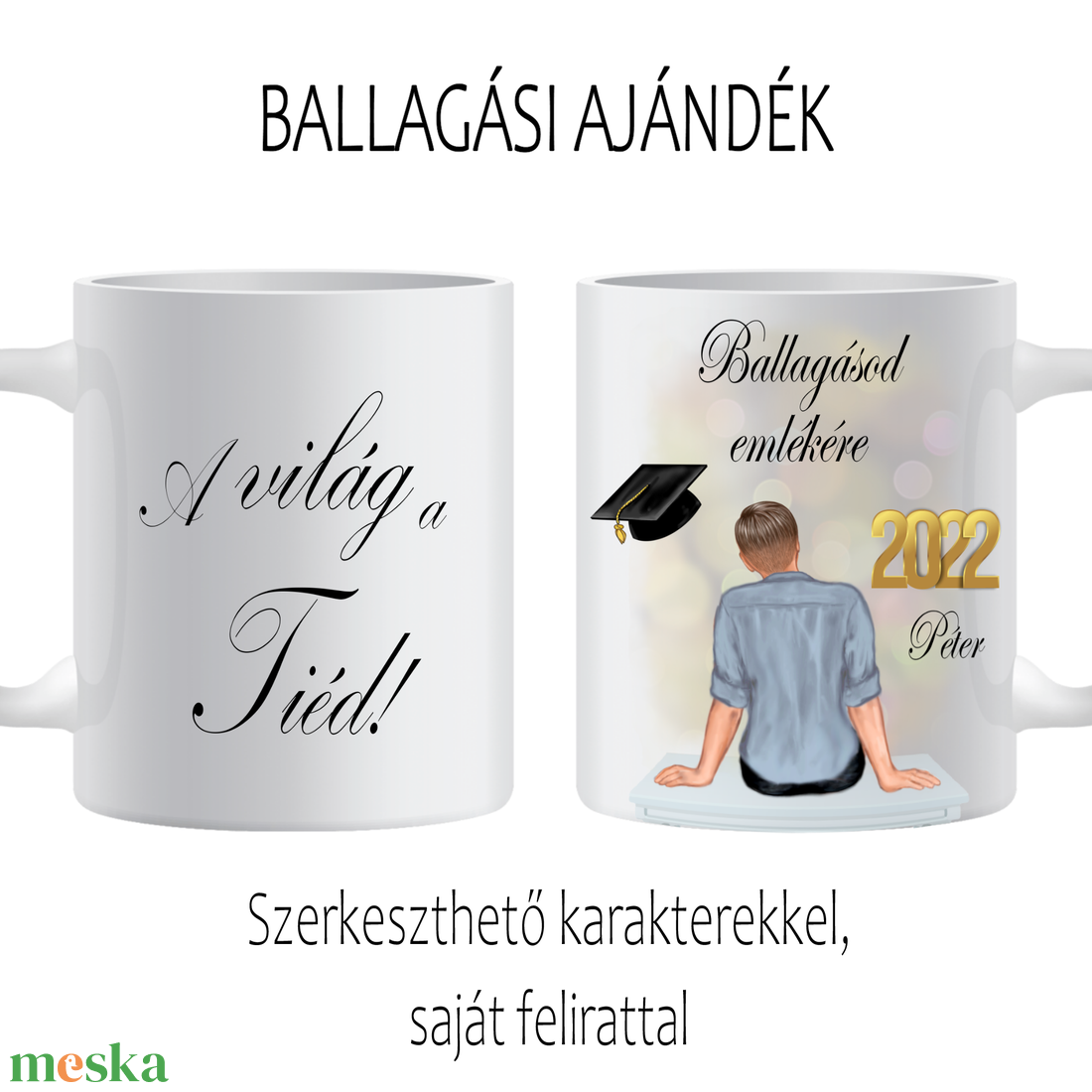 Ballagási bögre fiúnak - otthon & életmód - konyhafelszerelés, tálalás - tálalás - bögre & csésze - Meska.hu