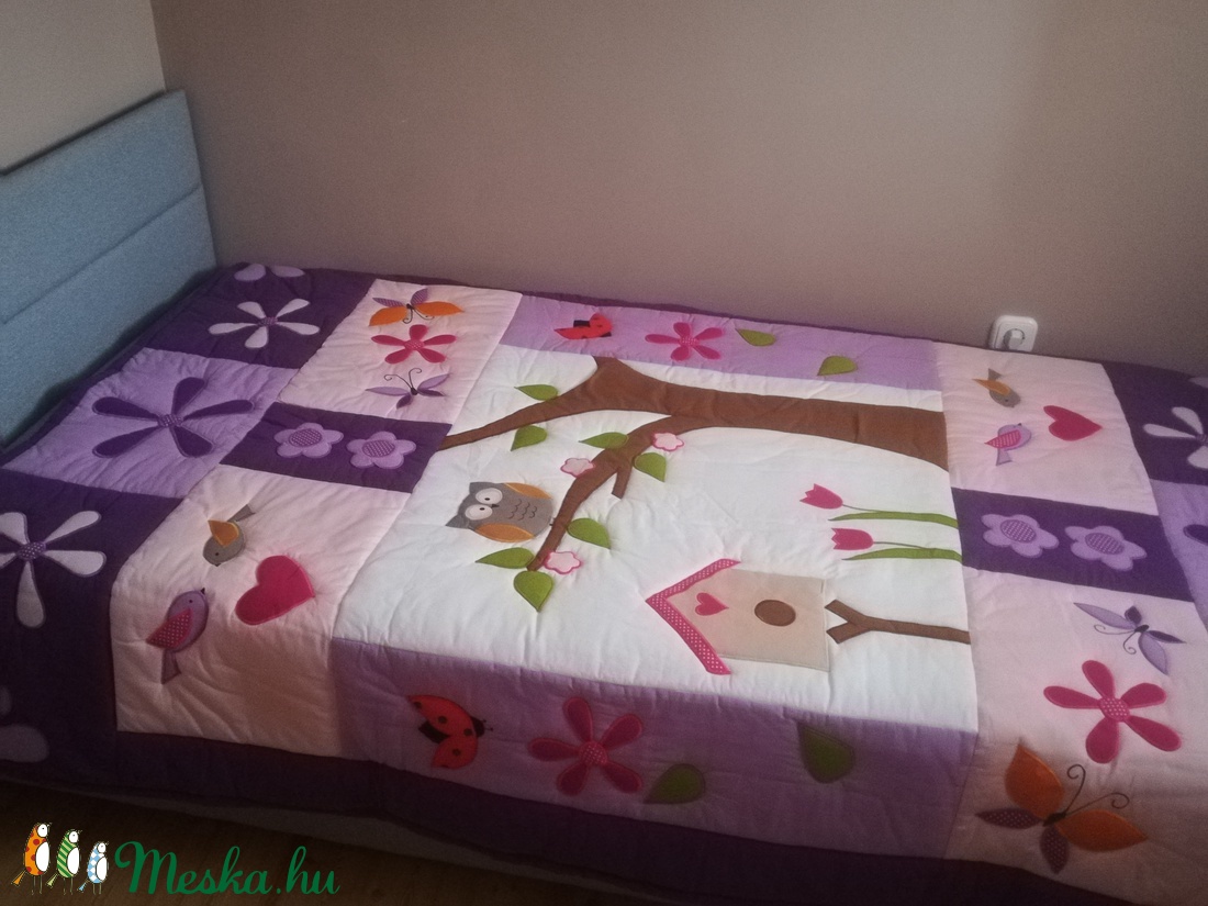 Baglyos ágytakaró  -  - Meska.hu