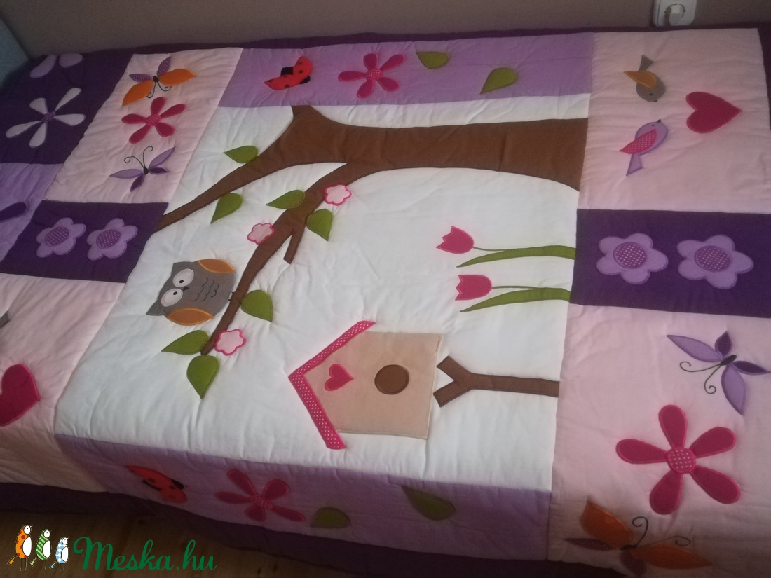 Baglyos ágytakaró  -  - Meska.hu