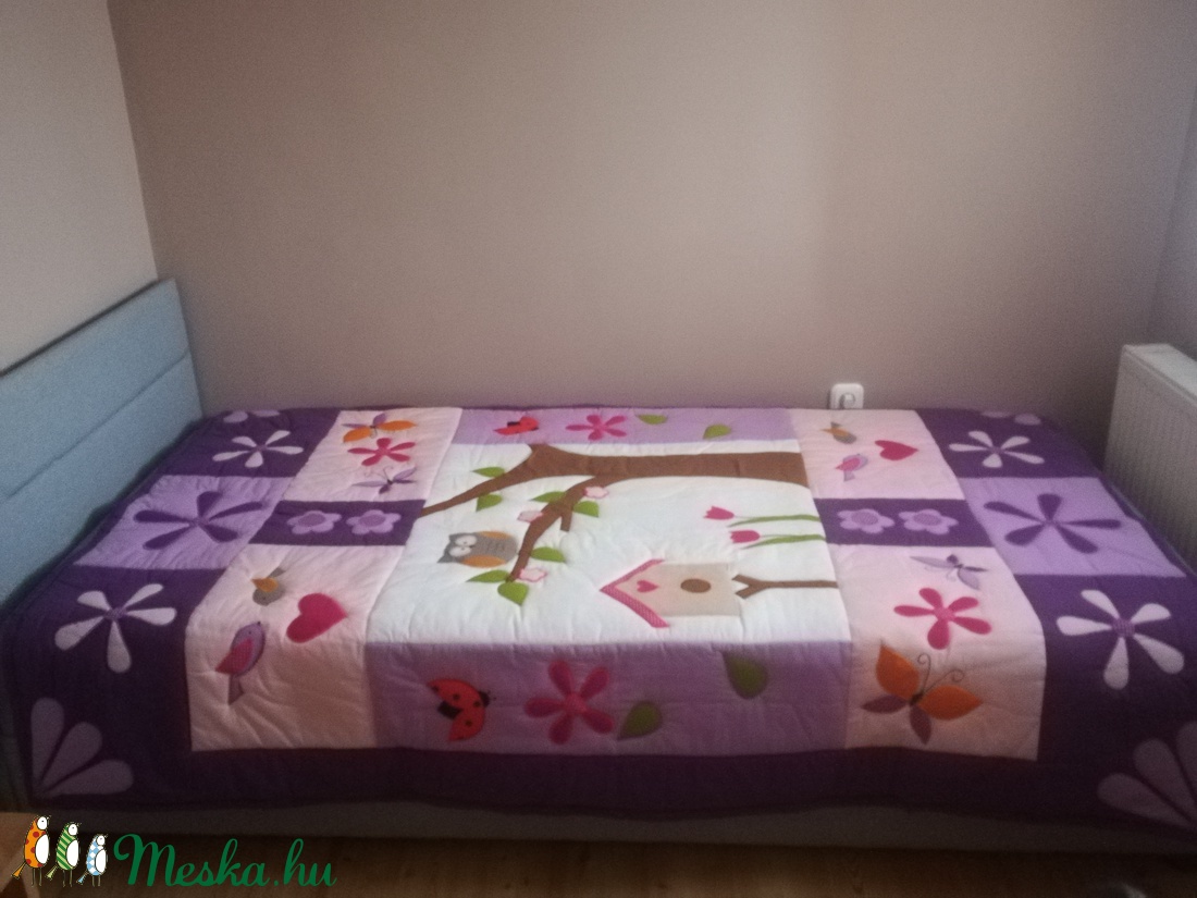 Baglyos ágytakaró  -  - Meska.hu