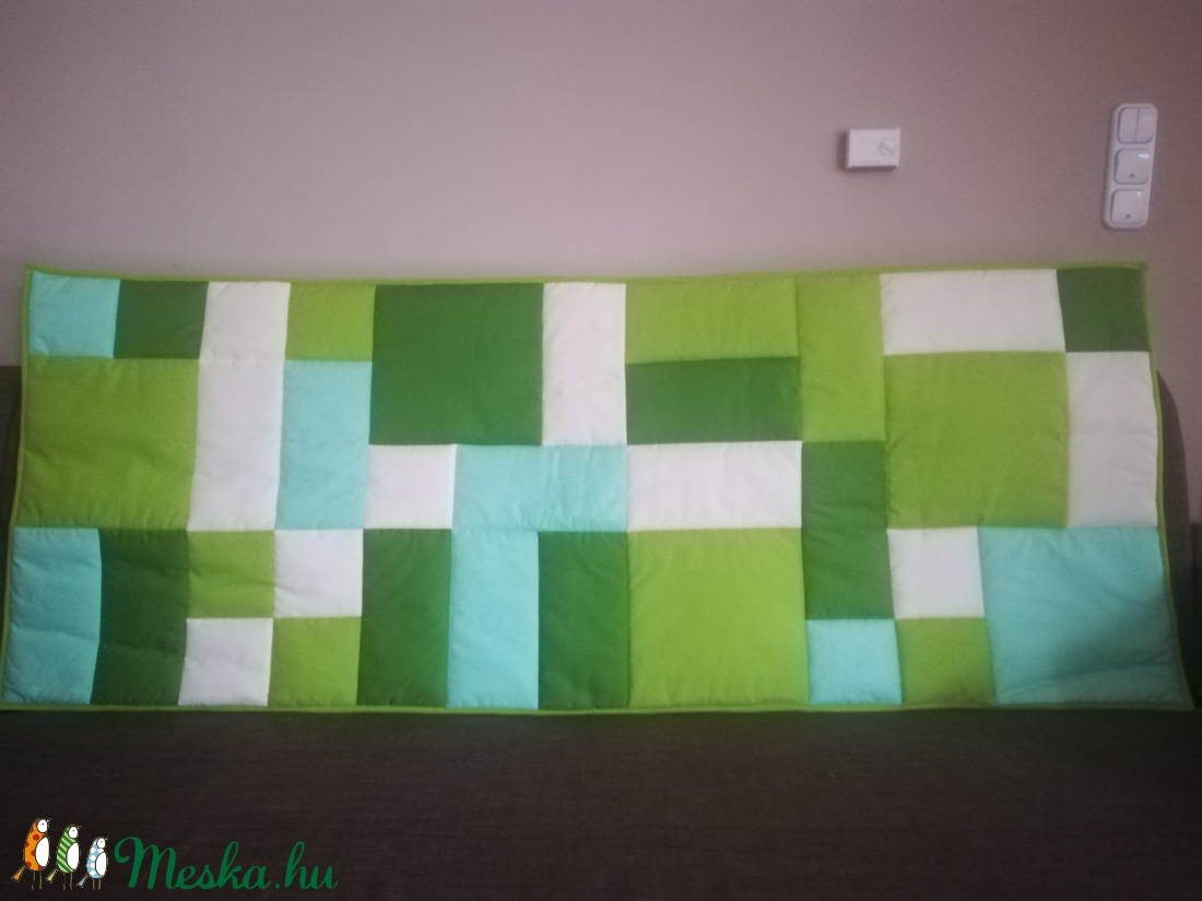 Zöld patchwork falvédő  - otthon & életmód - lakástextil - Meska.hu