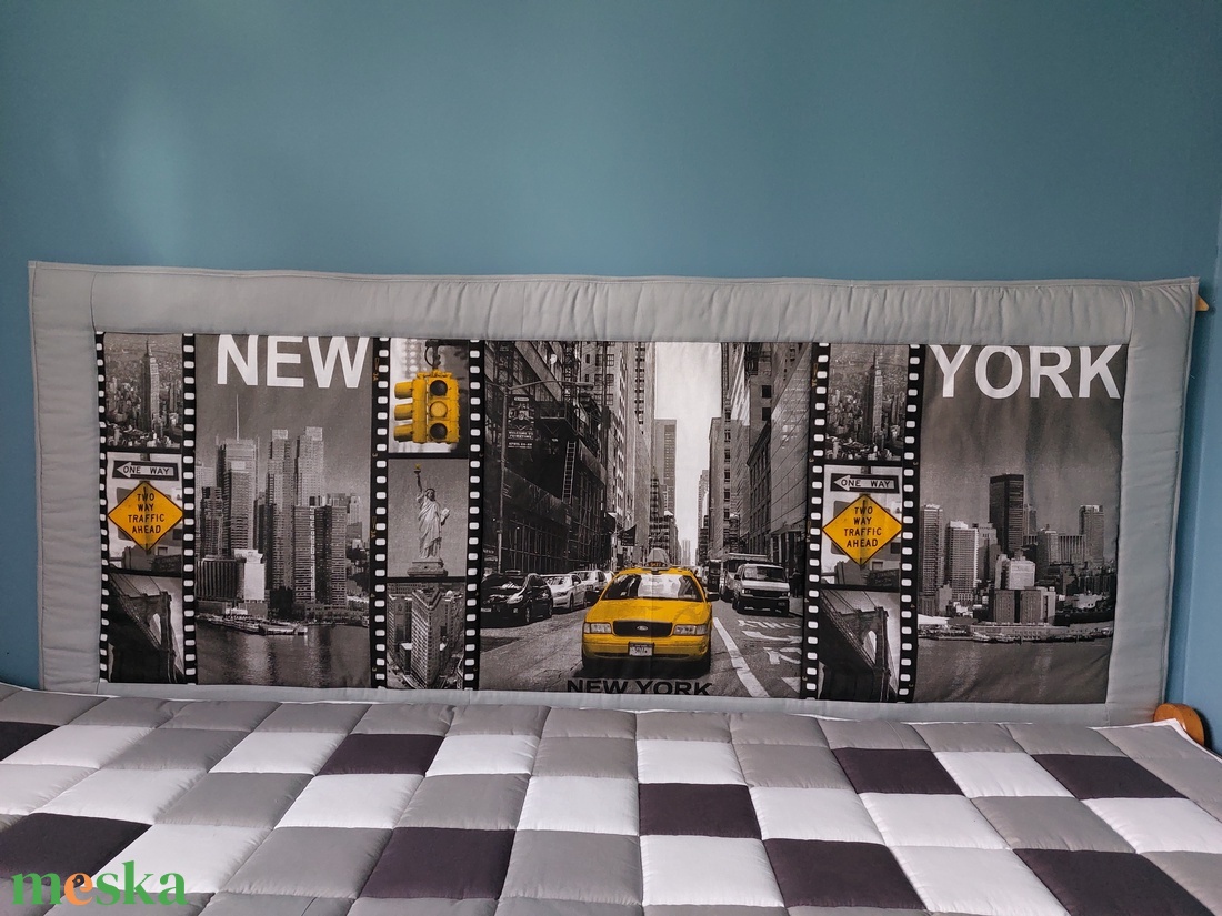 New York mintás falvédő  - otthon & életmód - babaszoba, gyerekszoba - falvédő gyerekszobába - Meska.hu