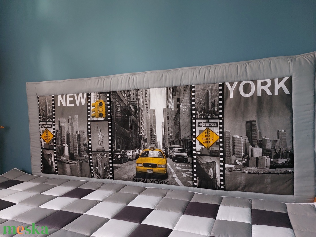 New York mintás falvédő  - otthon & életmód - babaszoba, gyerekszoba - falvédő gyerekszobába - Meska.hu