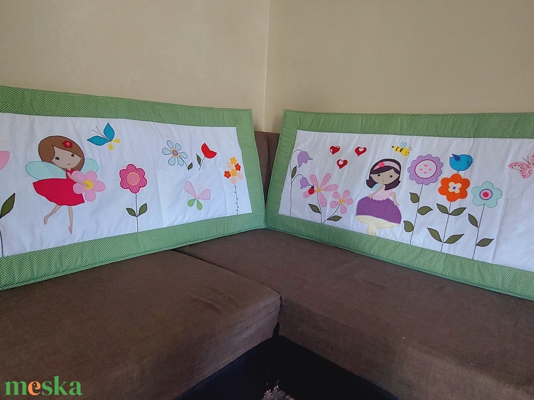 Pamutvászon falvédő  - otthon & életmód - babaszoba, gyerekszoba - Meska.hu