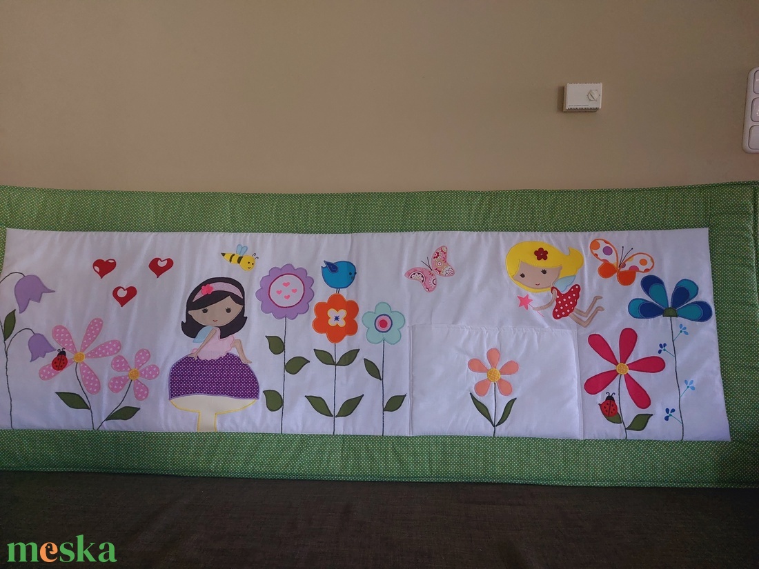 Pamutvászon falvédő  - otthon & életmód - babaszoba, gyerekszoba - Meska.hu