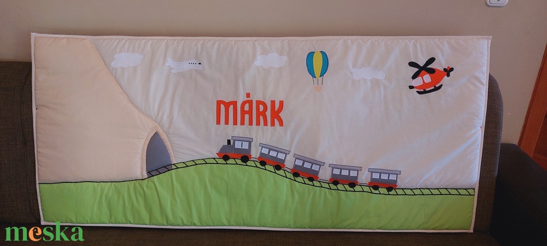 Vonatos falvédő  - otthon & életmód - lakástextil - falvédő - Meska.hu