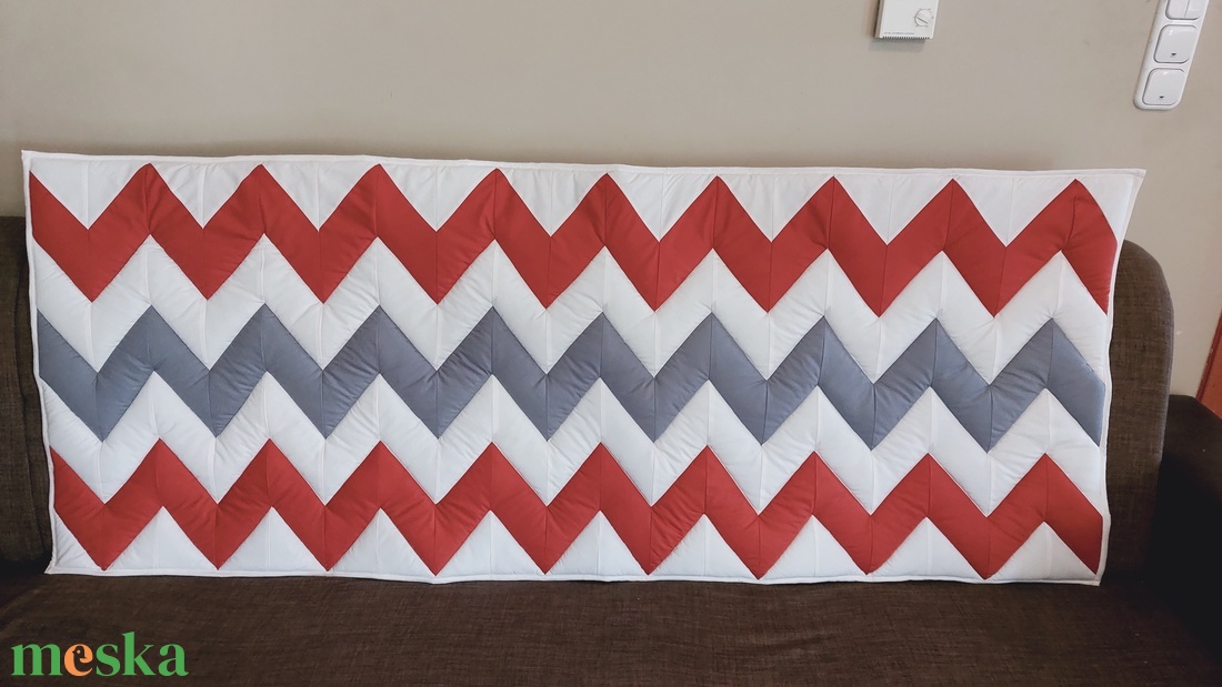 Szürke,terra,ecrü falvédő  - otthon & életmód - lakástextil - falvédő - Meska.hu