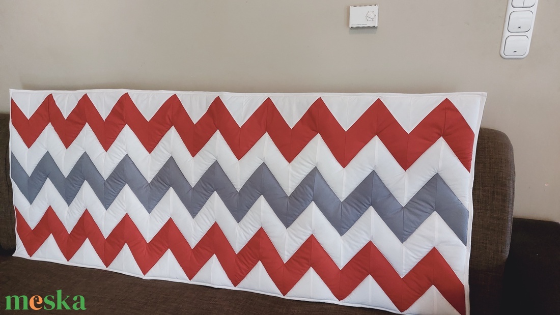 Szürke,terra,ecrü falvédő  - otthon & életmód - lakástextil - falvédő - Meska.hu