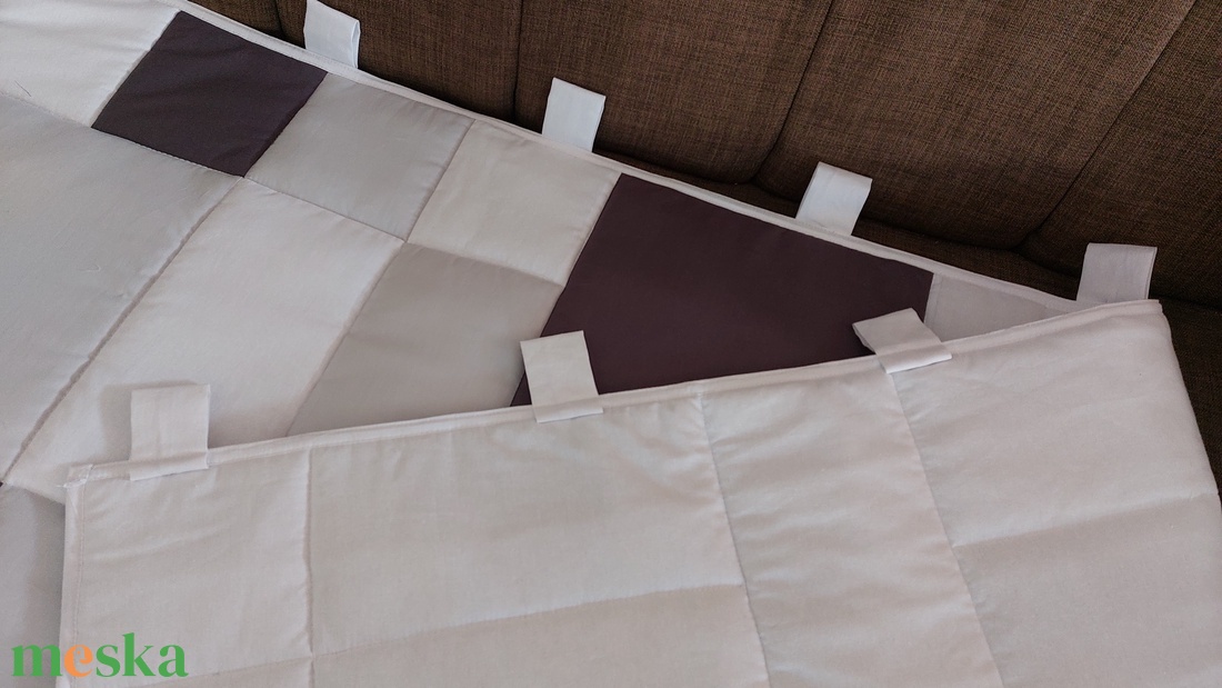 Szürke patchwork falvédő  - otthon & életmód - lakástextil - falvédő - Meska.hu