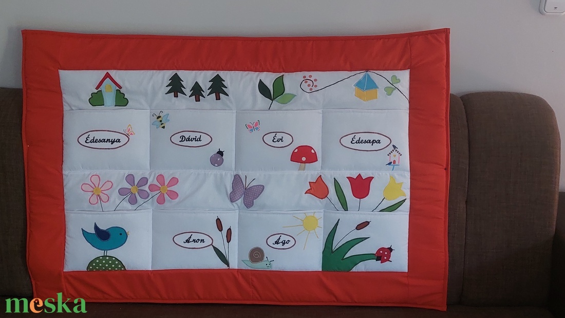 Zsebes falvédő  - otthon & életmód - lakástextil - falvédő - Meska.hu