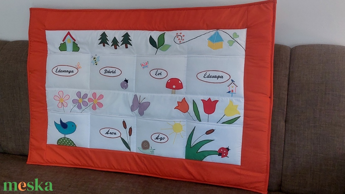 Zsebes falvédő  - otthon & életmód - lakástextil - falvédő - Meska.hu