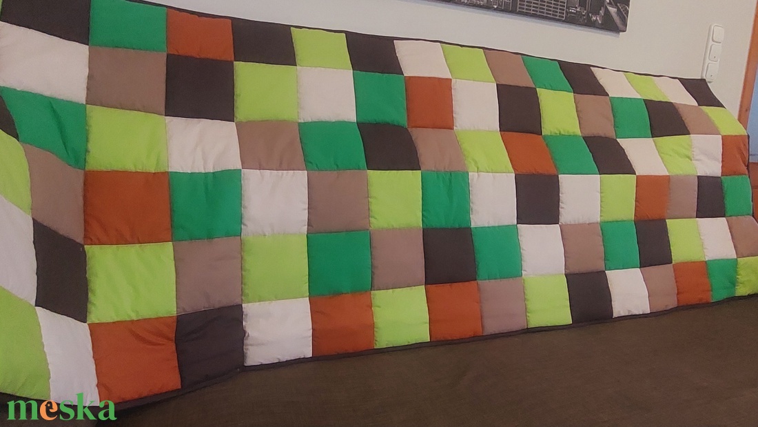 Barna, zöld falvédő  - otthon & életmód - lakástextil - falvédő - Meska.hu