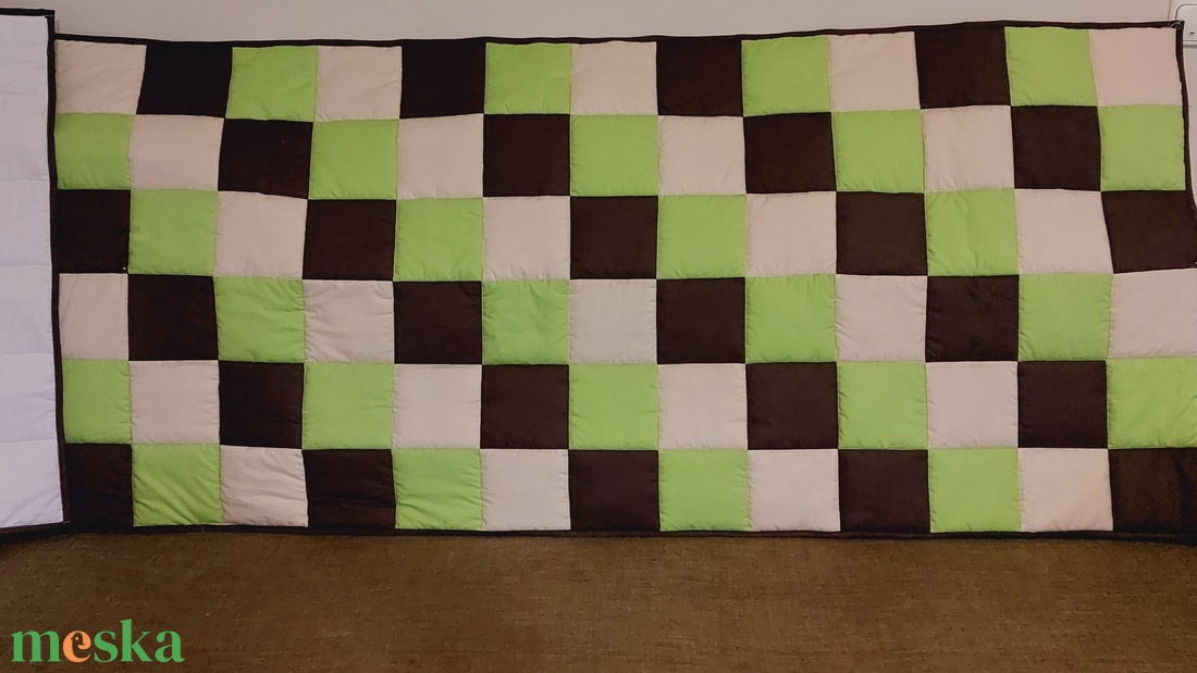 Lime,barna,natúr falvédő  - otthon & életmód - lakástextil - falvédő - Meska.hu