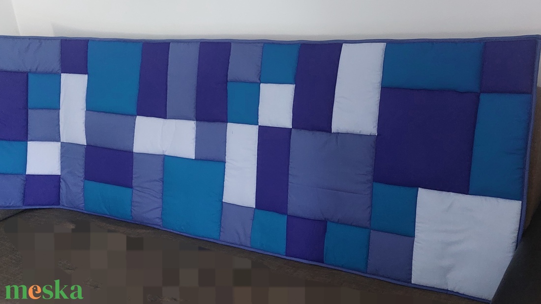 Kék falvédő - otthon & életmód - lakástextil - falvédő - Meska.hu