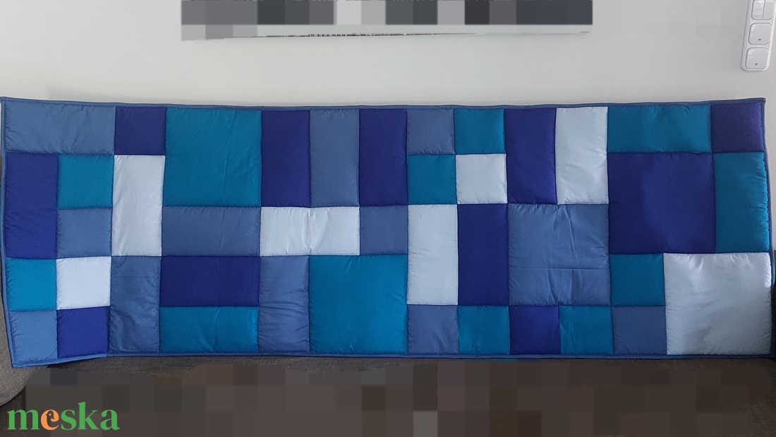 Kék falvédő - otthon & életmód - lakástextil - falvédő - Meska.hu