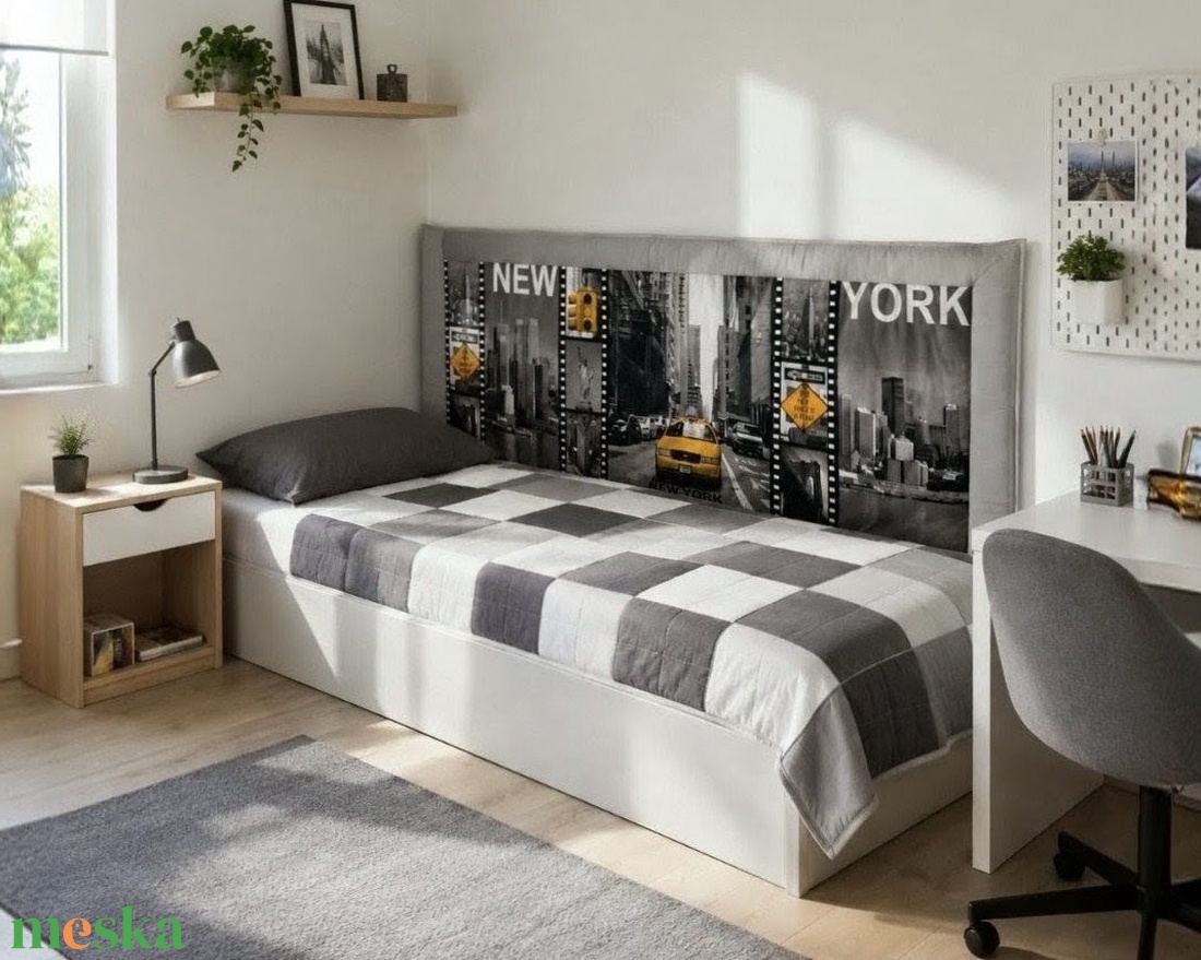 New York mintás pamutvászon falvédő  - otthon & életmód - lakástextil - falvédő - Meska.hu