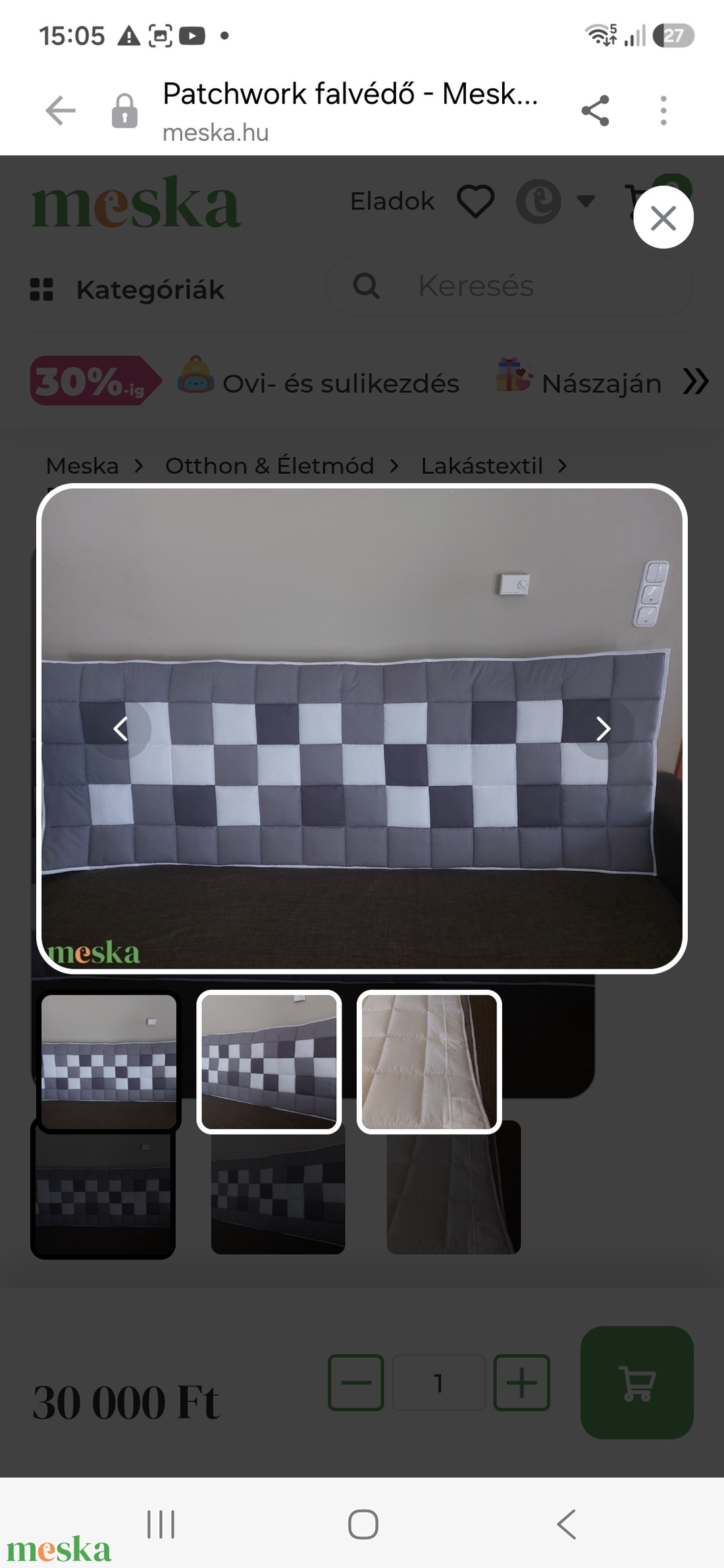 Patchwork falvédő  - otthon & életmód - lakástextil - falvédő - Meska.hu