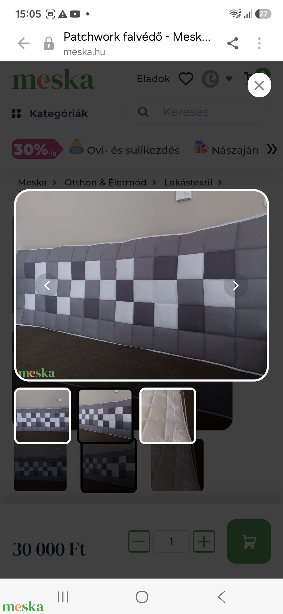 Patchwork falvédő  - otthon & életmód - lakástextil - falvédő - Meska.hu