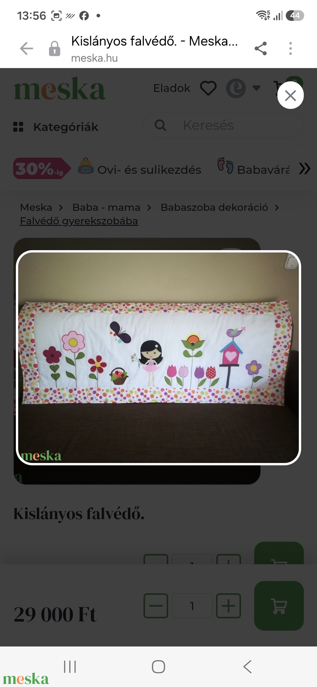 Kislányos falvédő.  - baba - mama - babaszoba dekoráció - falvédő gyerekszobába - Meska.hu