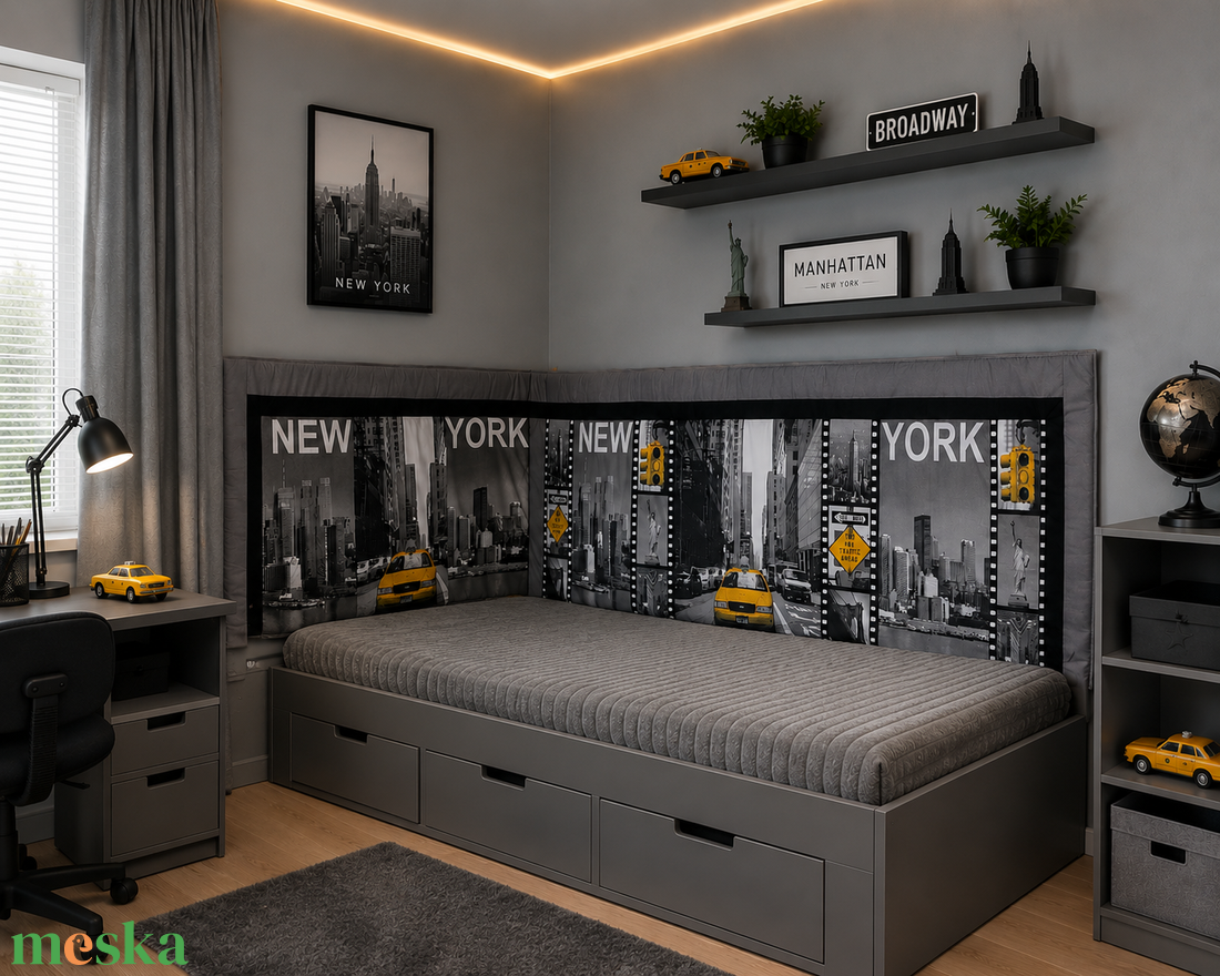 New York mintás falvédő  - otthon & életmód - lakástextil - falvédő - Meska.hu