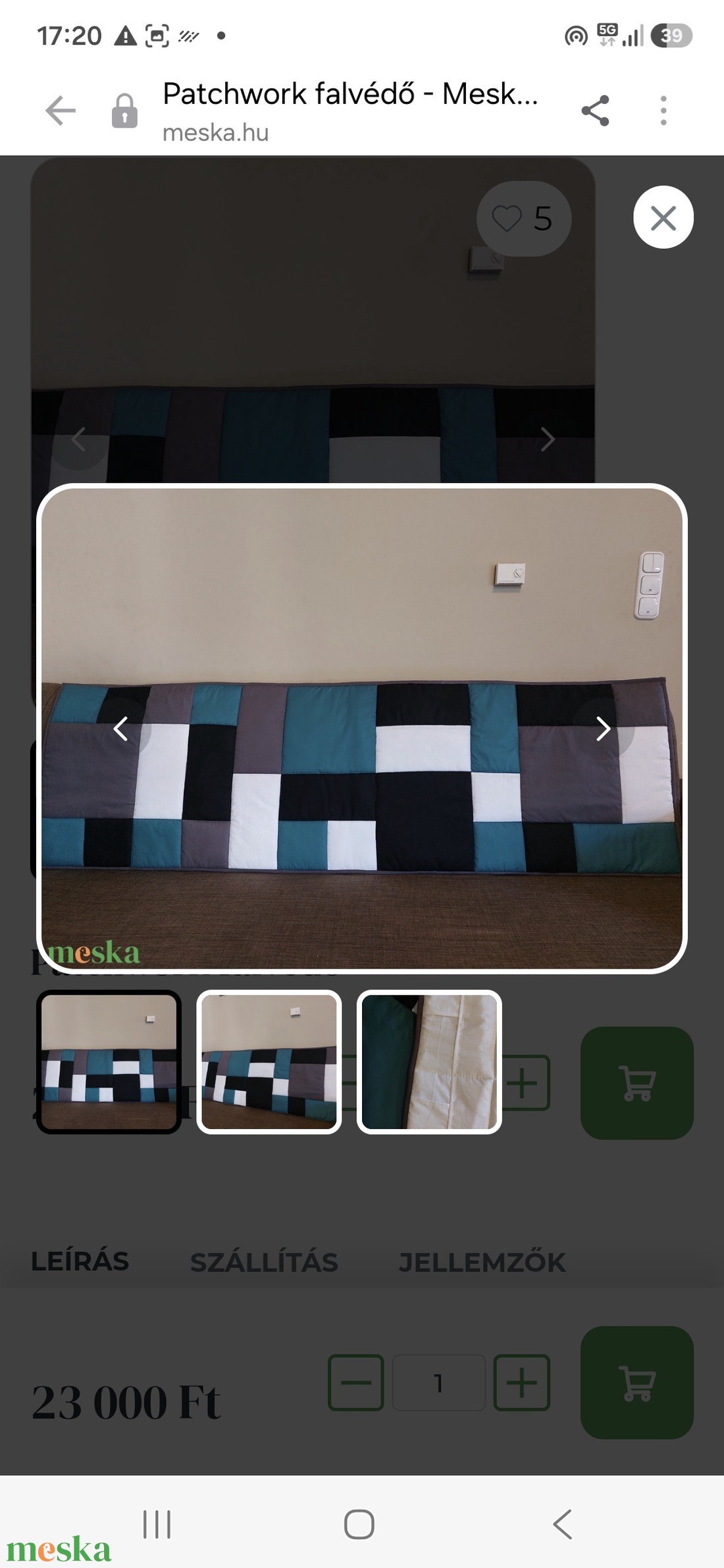 Patchwork falvédő  - otthon & életmód - lakástextil - falvédő - Meska.hu