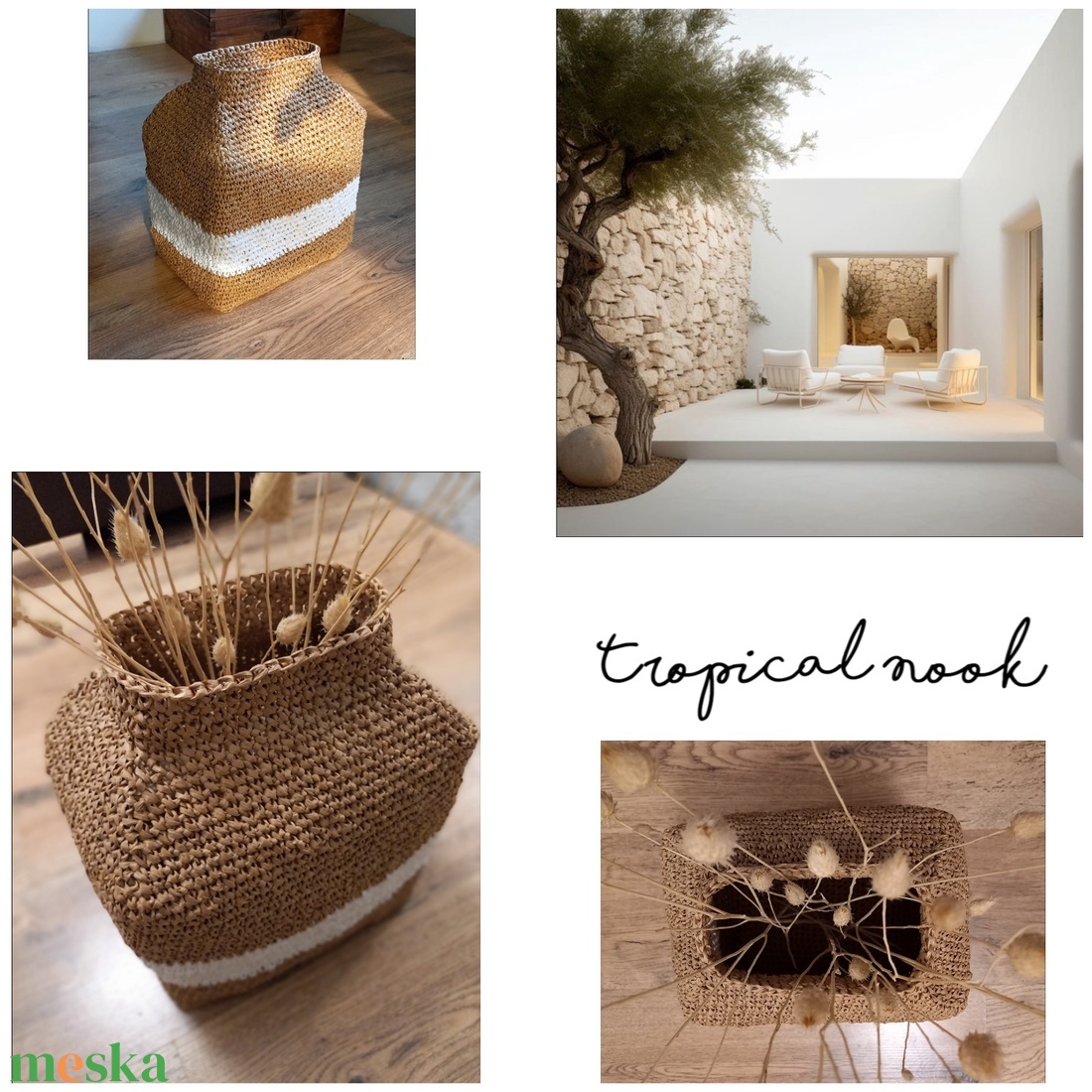 Váza / kaspó horgolt raffia - otthon & életmód - dekoráció - virágdísz és tartó - váza - Meska.hu Váza / kaspó horgolt raffia - otthon & életmód - dekoráció - virágdísz és tartó - váza - Meska.hu