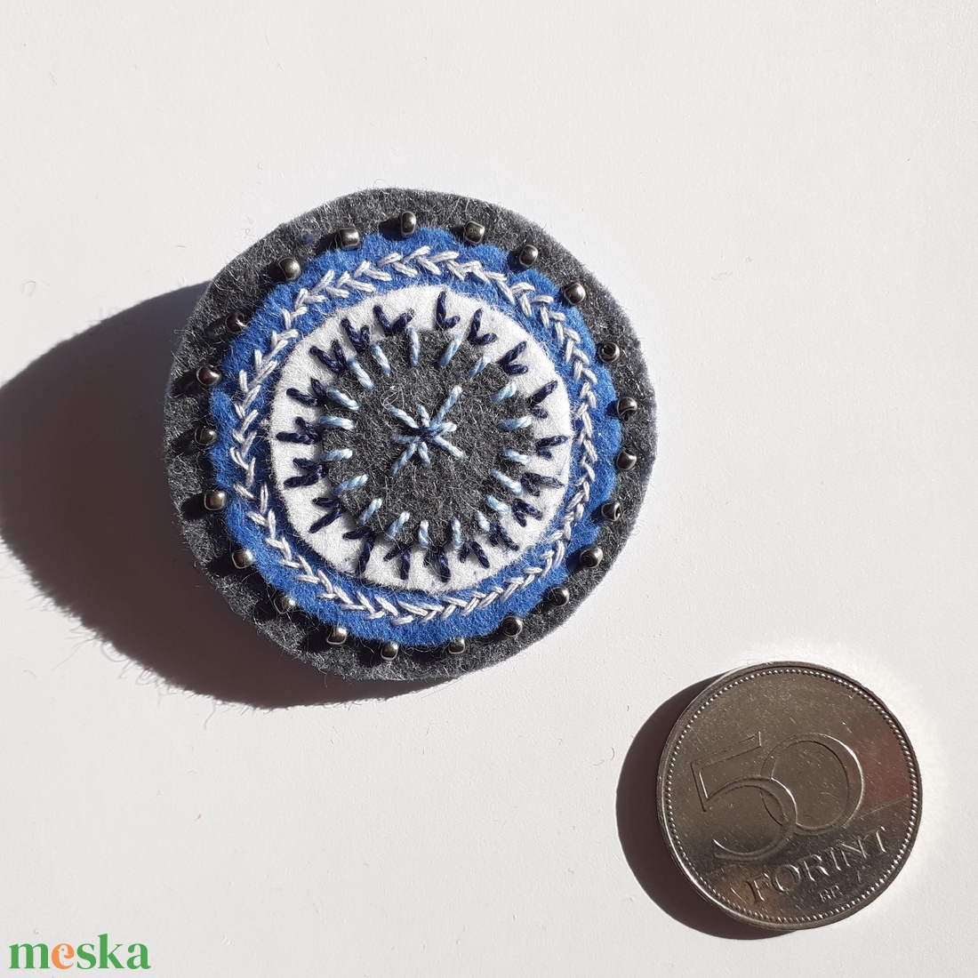 Kitűző - Csillagos este - ékszer - kitűző és bross - Meska.hu