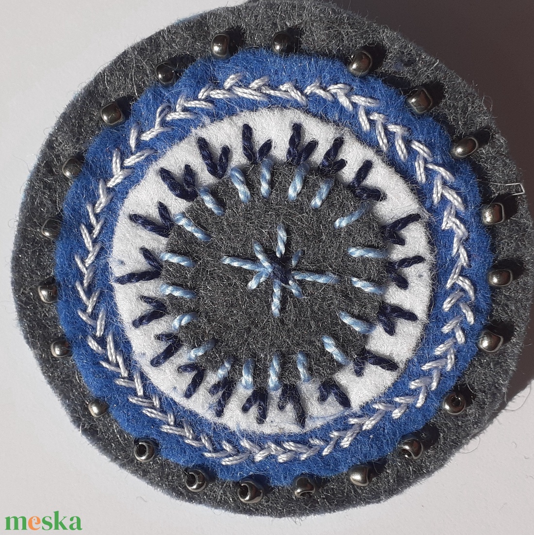 Kitűző - Csillagos este - ékszer - kitűző és bross - Meska.hu