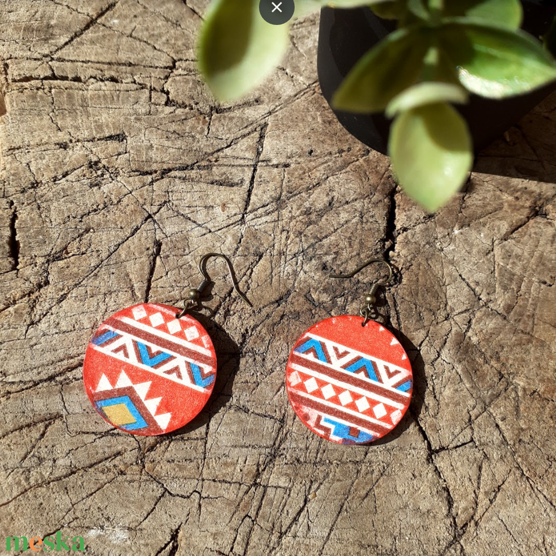 !NYÁRI AKCIÓ! -20% kedvezmény - Fülbevaló - etno, kicsi - ékszer - fülbevaló - lógós kerek fülbevaló - Meska.hu