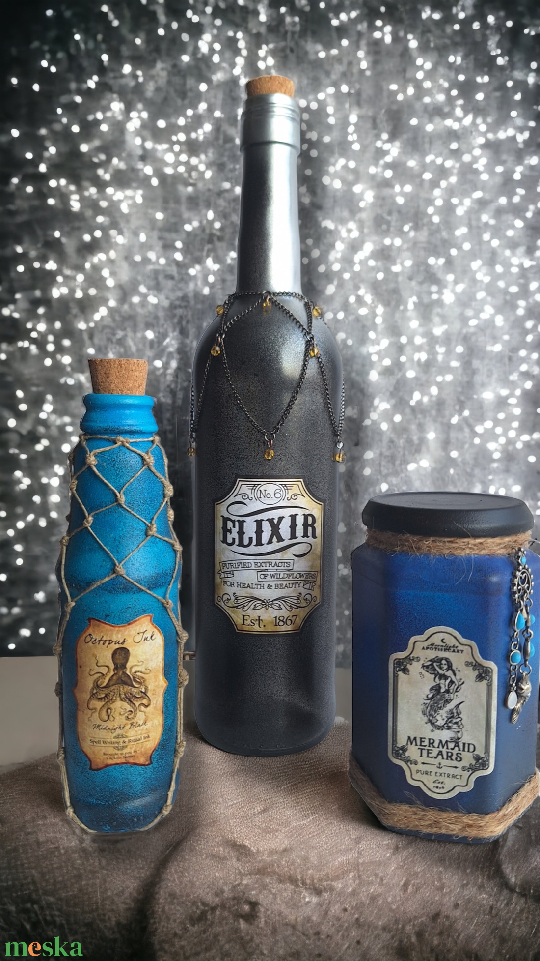 Octopus Ink, Elixir és Mermaid tears - otthon & életmód - dekoráció - dísztárgy - Meska.hu Octopus Ink, Elixir és Mermaid tears - otthon & életmód - dekoráció - dísztárgy - Meska.hu