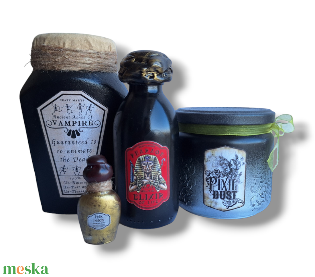 Bájital szett #7 - otthon & életmód - dekoráció - halloween - halloweeni dekoráció - Meska.hu Bájital szett #7 - otthon & életmód - dekoráció - halloween - halloweeni dekoráció - Meska.hu
