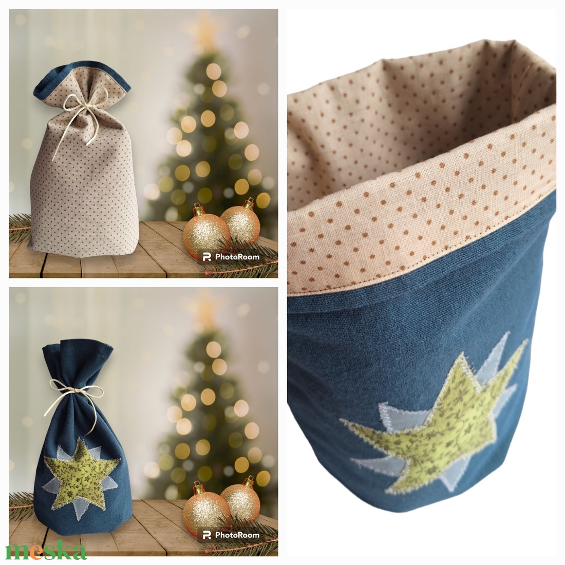 Mikulás zsák/ Ajándék batyu - Mackó 1 - karácsony - mikulás - mikulás zsák - Meska.hu