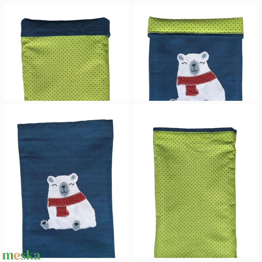 Mikulás zsák/ Ajándék batyu - mackó - karácsony - mikulás - mikulás zsák - Meska.hu