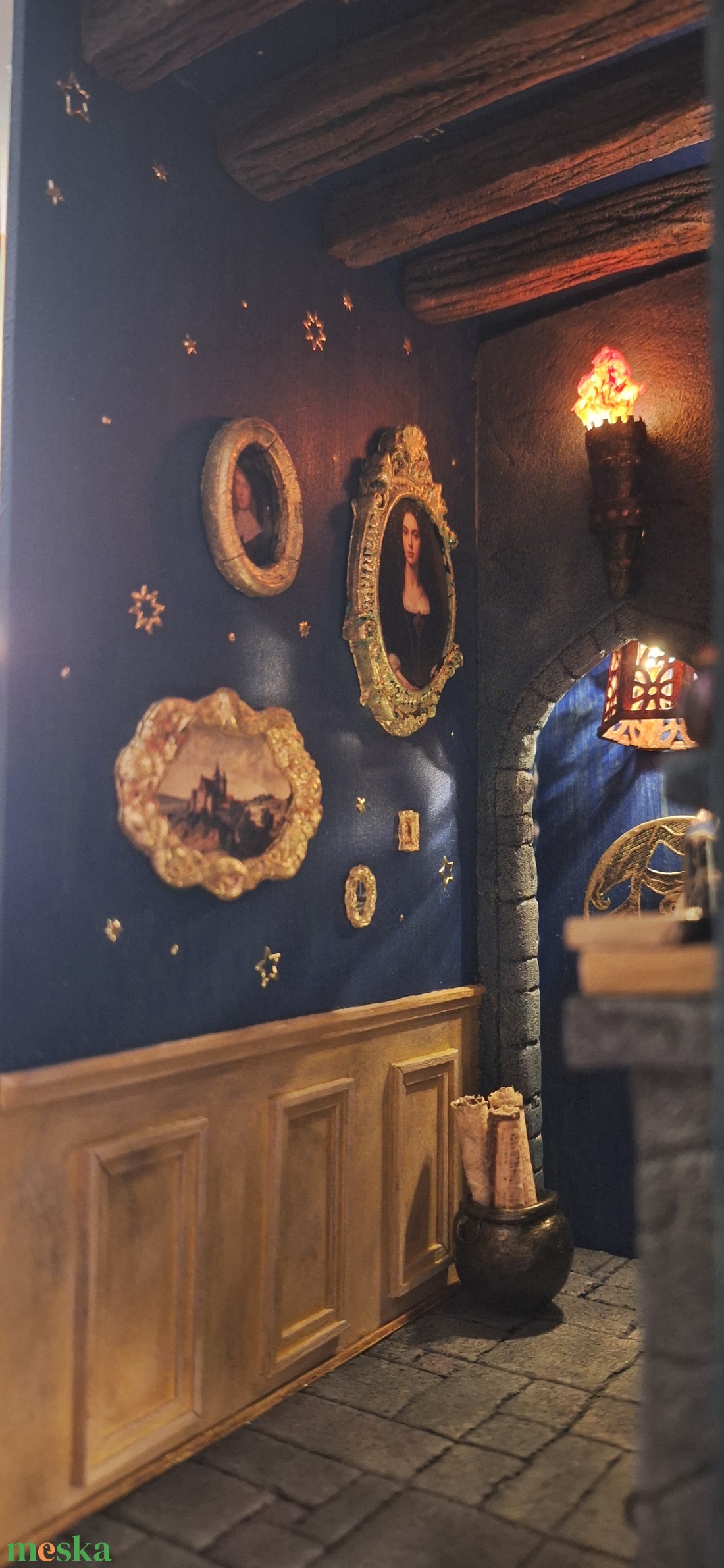 Hollóhát klubhelység könyvtámasz/ Ravenclaw common room bookend - otthon & életmód - dekoráció - asztal és polc dekoráció - díszdoboz - Meska.hu