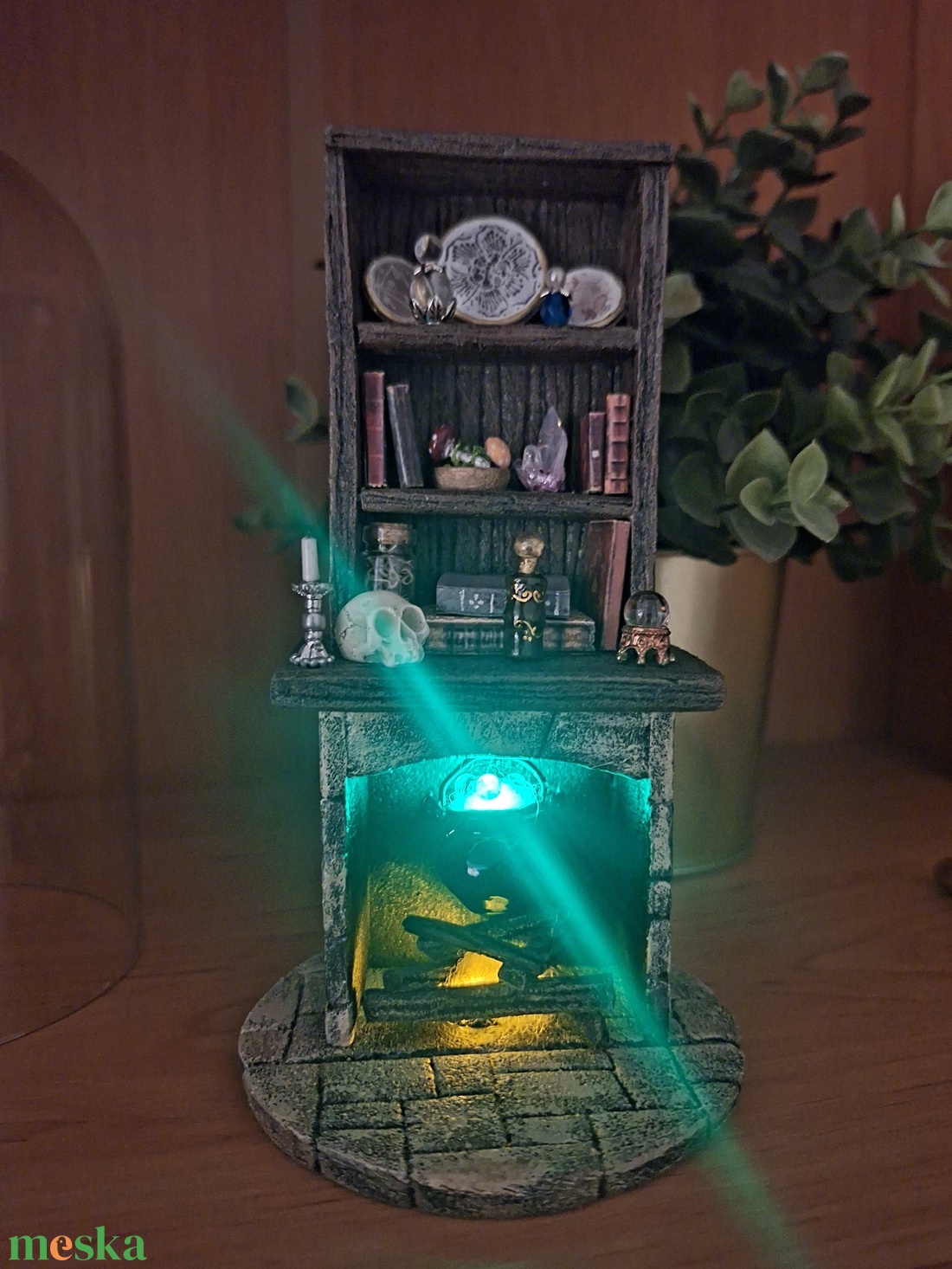 Polc dísz, Book Nook - Boszorkánykonhy #1 - otthon & életmód - dekoráció - dísztárgy - Meska.hu