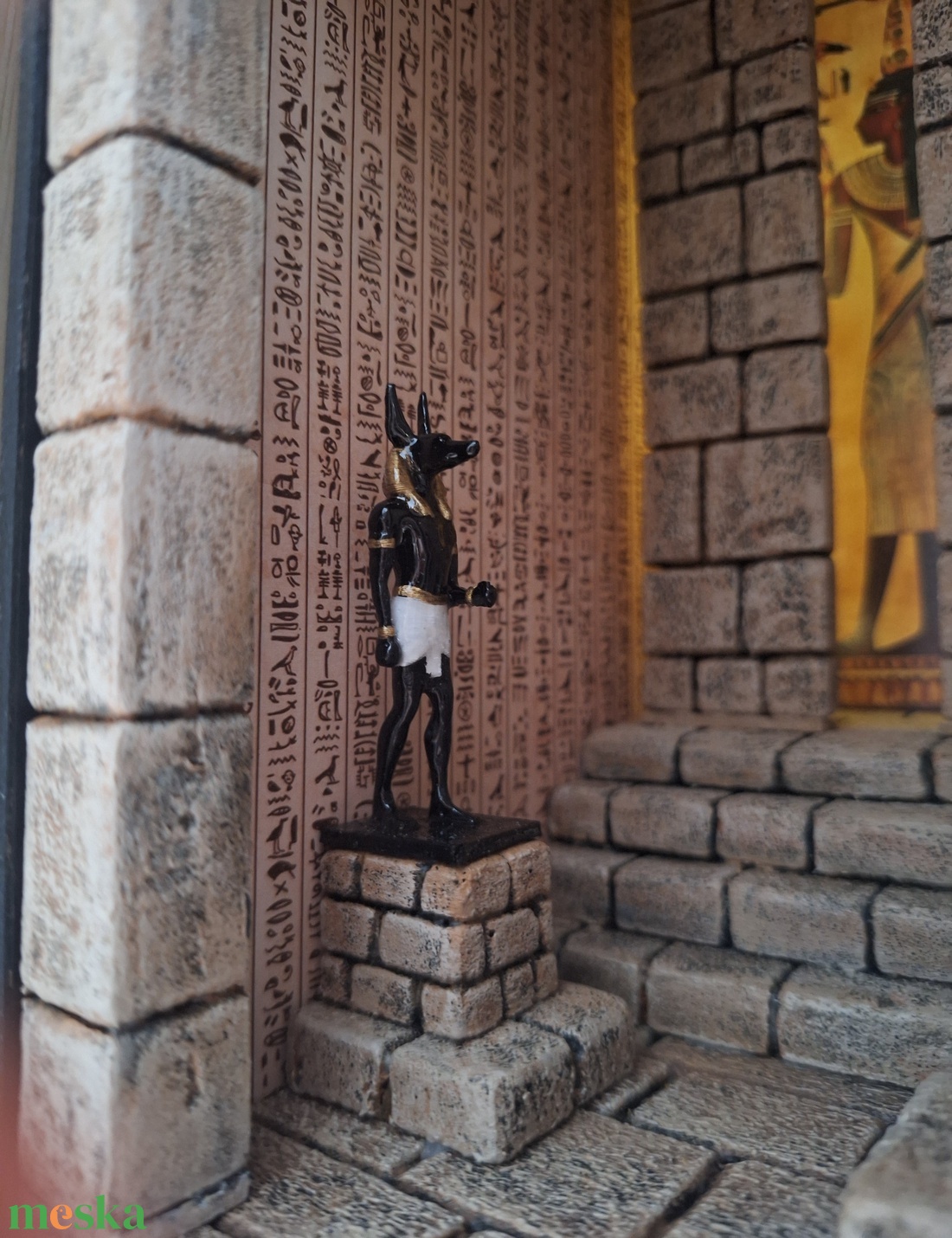 Polc dísz, Book Nook - Egyiptom  - otthon & életmód - dekoráció - dekoratív figurák és szobrok - Meska.hu