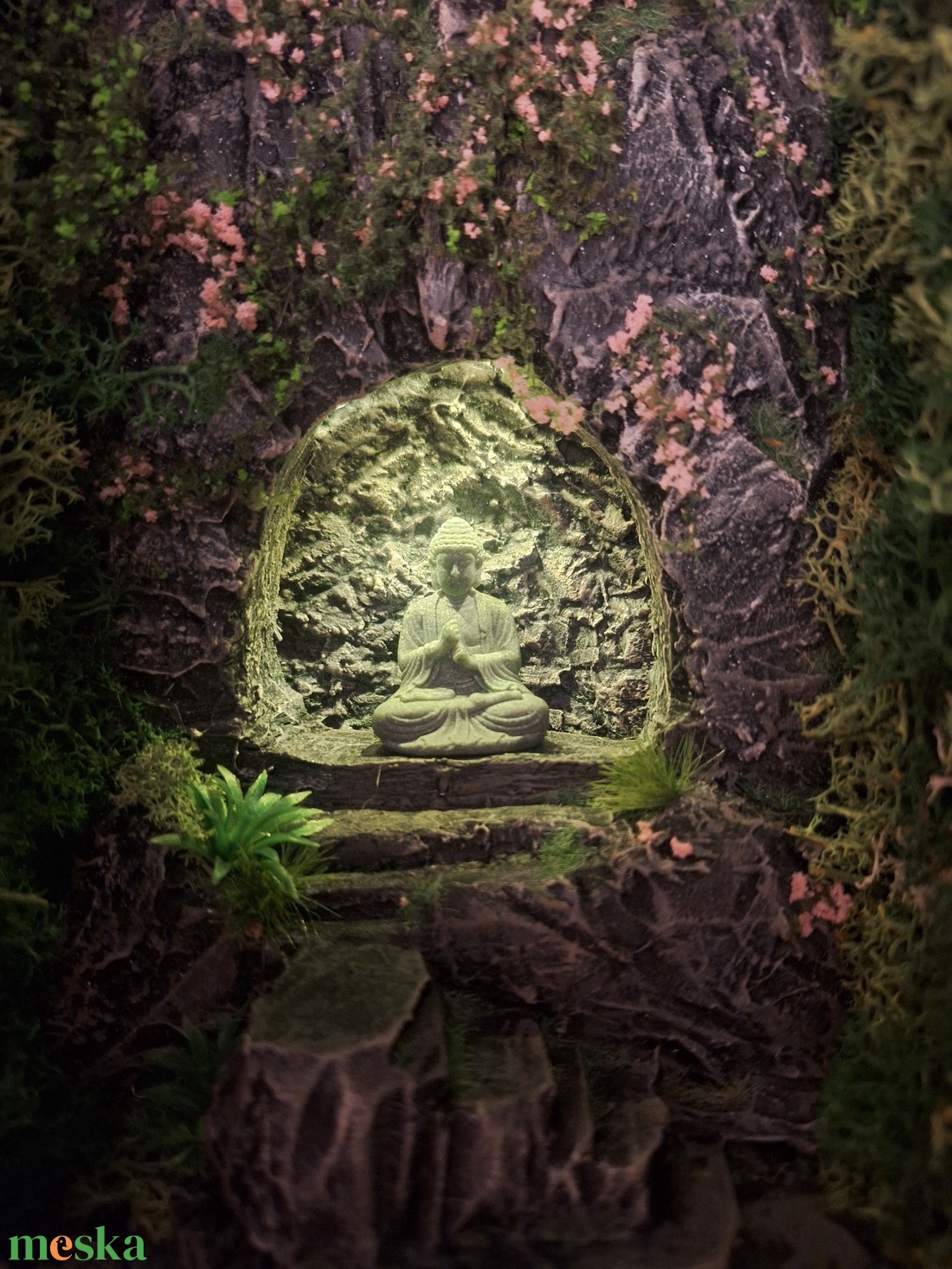 Meditációs kert- Book Nook - könyvzug - otthon & életmód - dekoráció - dekoratív figurák és szobrok - Meska.hu