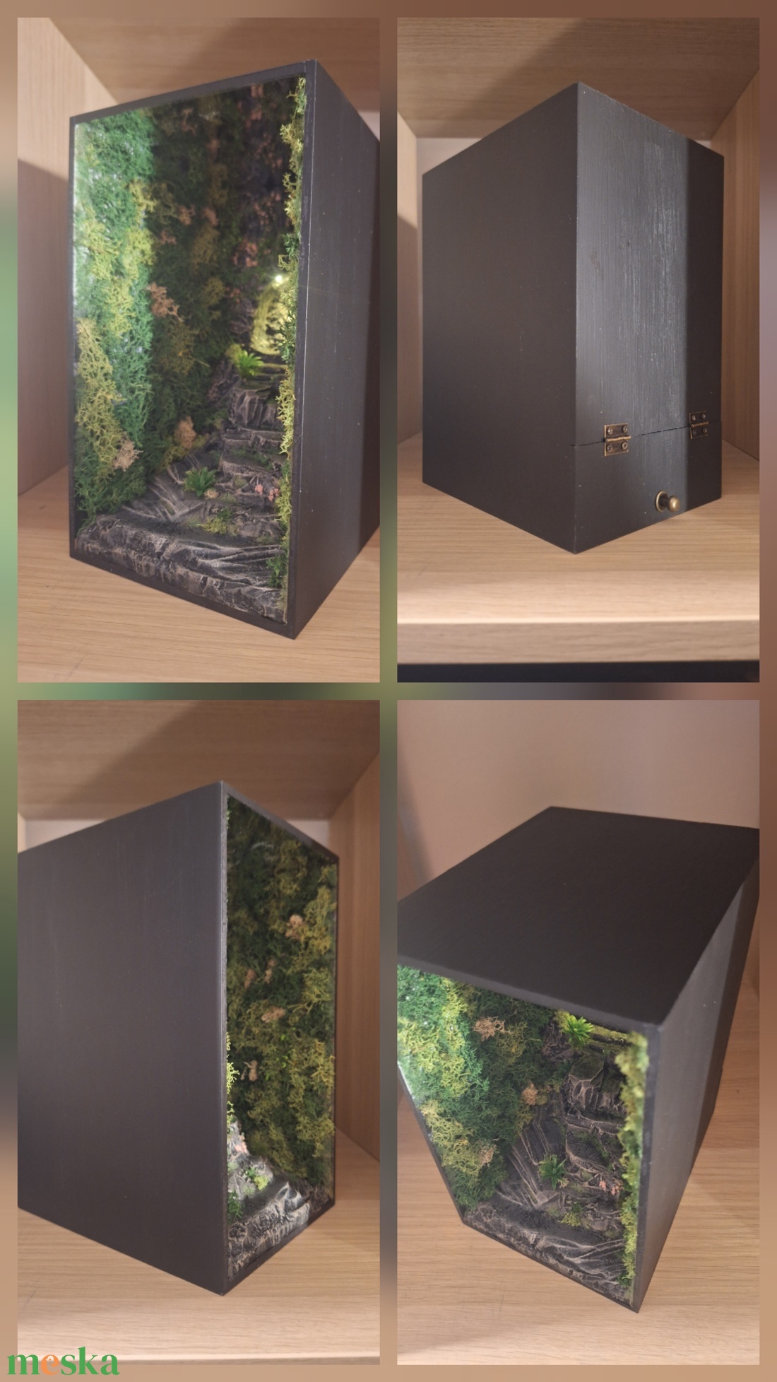 Meditációs kert- Book Nook - könyvzug - otthon & életmód - dekoráció - dekoratív figurák és szobrok - Meska.hu