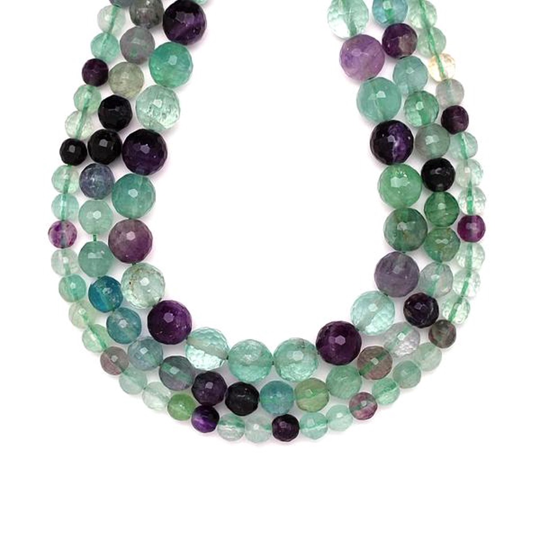 Fluorit fazettált golyó 8-9mm  ékszerkészítő alapanyag (füzér) - kellékek & szerszámok - ásvány alapanyag - ásványfüzér - Meska.hu