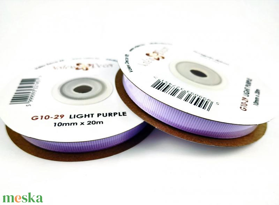 Ripsz szalag 10mmx20m - világoslila - kellékek & szerszámok - rövidáru - szalag, pánt - Meska.hu