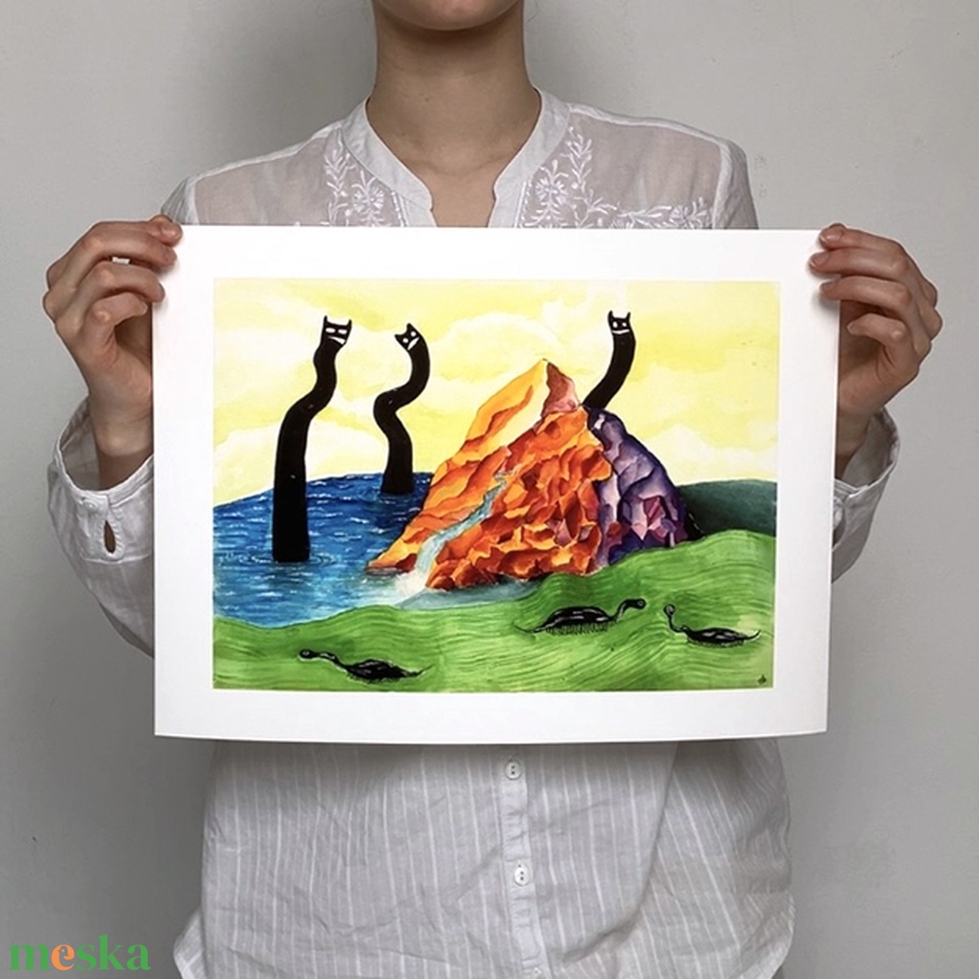 Tengerparti Party - nyomat - művészet - grafika & illusztráció - művészi nyomat - Meska.hu