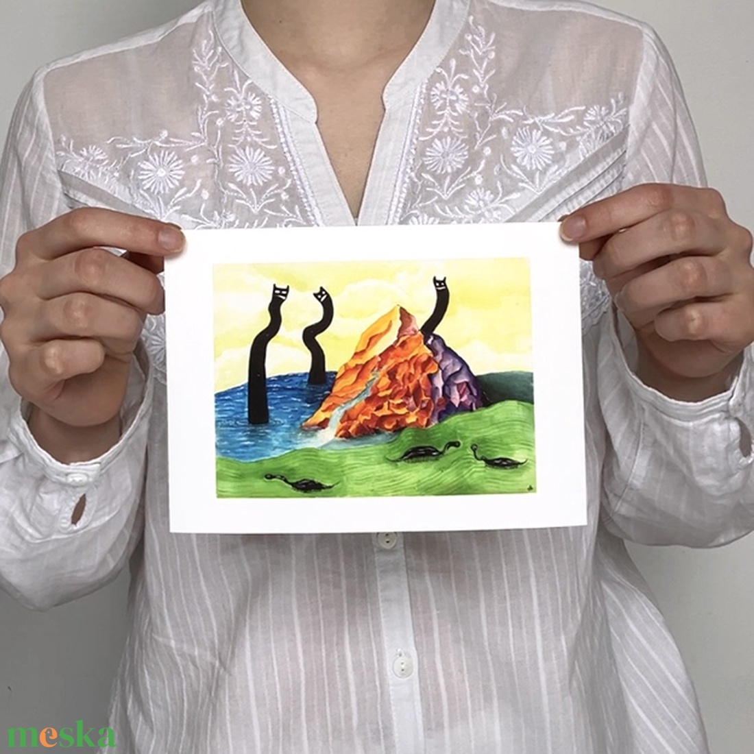 Tengerparti Party - nyomat - művészet - grafika & illusztráció - művészi nyomat - Meska.hu