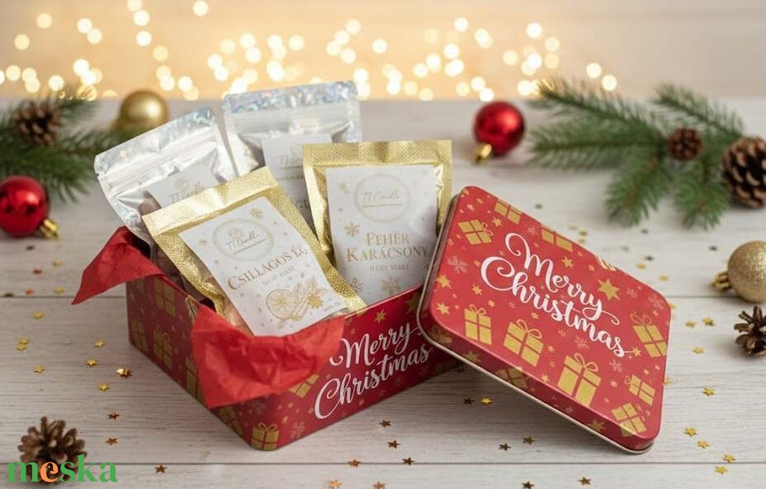 TTCandle Christmas Box � A Téli Ünnepek Varázsa Egy Dobozban - karácsony - karácsonyi lakásdekoráció - karácsonyi illatgyertya, mécses - Meska.hu