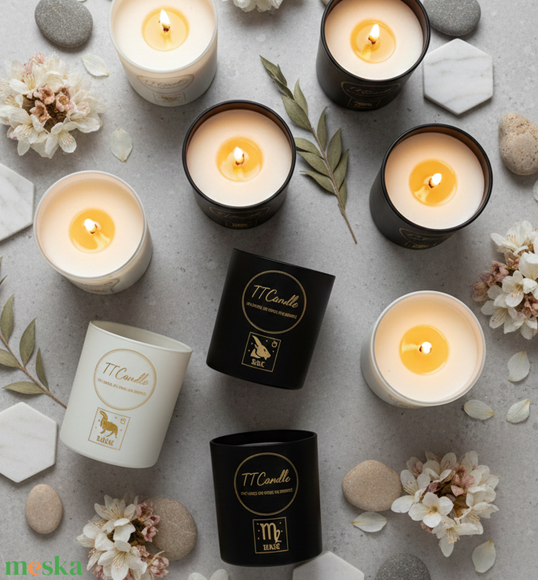 Horoszkópos prémium illatgyertya - otthon & életmód - gyertya, illat, aroma - gyertya - Meska.hu